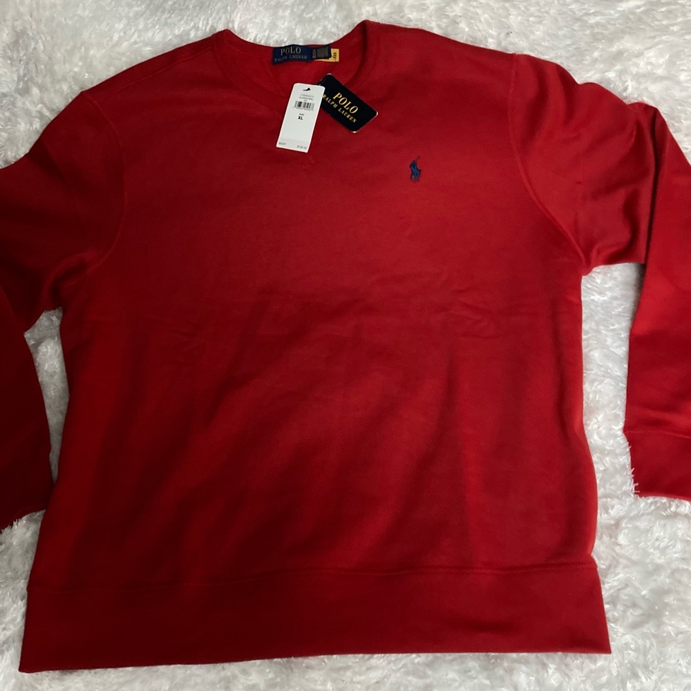 Ralph Lauren Polo Garnet Red Crew Neck Sweatshirt Size XL